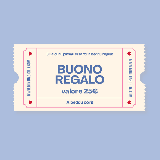 Buono regalo 25€ - Mintùa Sicilia