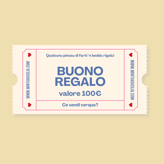 Buono regalo 100€ - Mintùa Sicilia